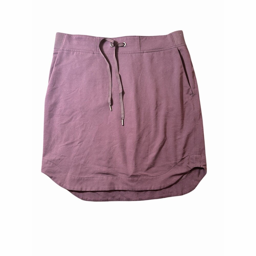 Athleta Skort Womens Medium Tall Purple Drawstring Pockets Athleisure